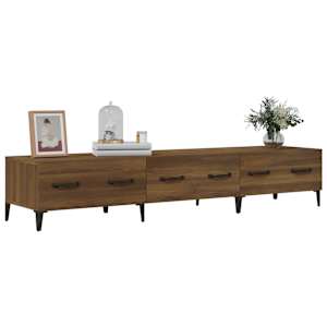 TV skříňka hnědý dub 150 x 34,5 x 30 cm kompozitní dřevo - obrázek 4