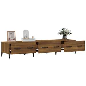 TV skříňka hnědý dub 150 x 34,5 x 30 cm kompozitní dřevo - obrázek 5