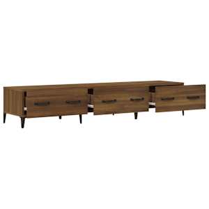 TV skříňka hnědý dub 150 x 34,5 x 30 cm kompozitní dřevo - obrázek 6
