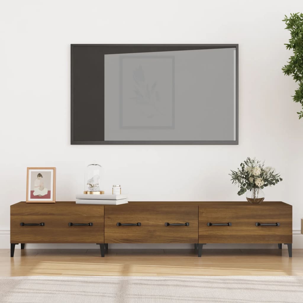 vidaXL Szafka pod telewizor, brzowy db, 150x34,5x30 cm