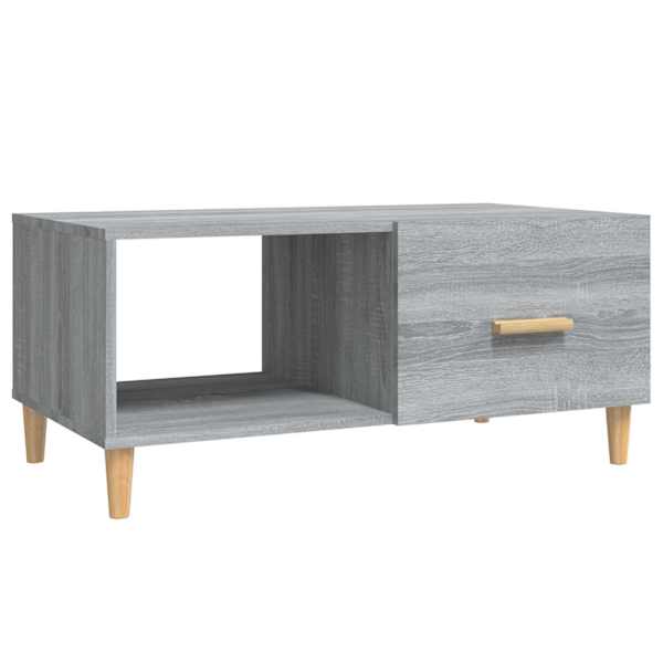 vidaXL kohvilaud, hall Sonoma tamm, 89,5x50x40 cm, tehispuit