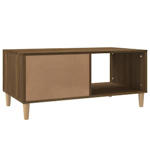 Konferenční stolek hnědý dub 89,5 x 50 x 40 cm kompozitní dřevo - obrázek 8