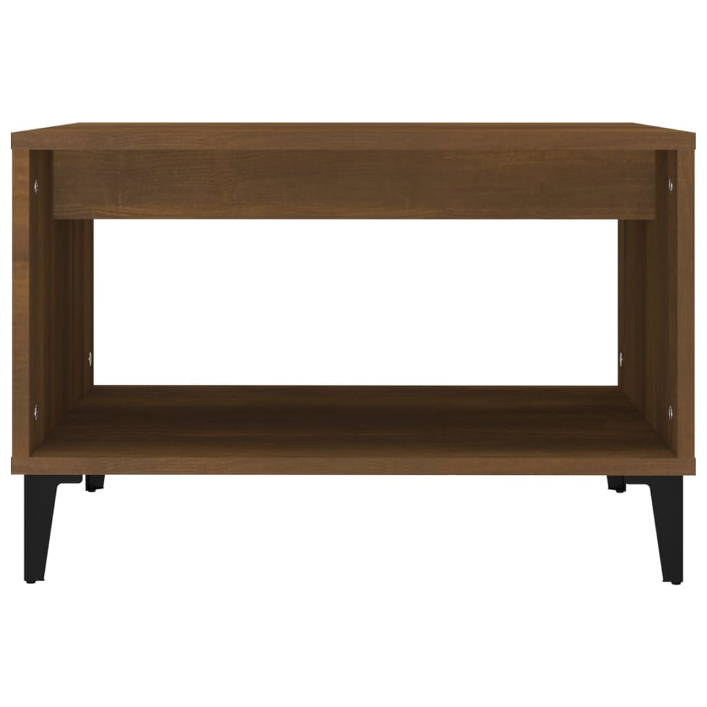 Kavos staliukas, rudas ąžuolo, 60x50x40cm, apdirbta mediena | Stepinfit