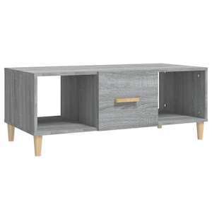 Konferenční stolek šedý sonoma 102x50x40 cm kompozitní dřevo - obrázek 2