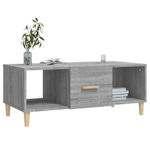 Konferenční stolek šedý sonoma 102x50x40 cm kompozitní dřevo - obrázek 7