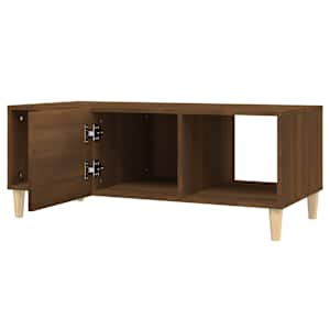 Konferenční stolek hnědý dub 102 x 50 x 40 cm kompozitní dřevo - obrázek 4