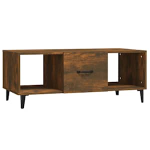 Konferenční stolek kouřový dub 102x50x40 cm kompozitní dřevo - obrázek 2