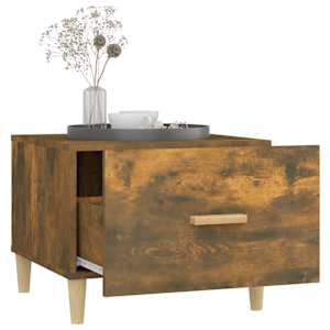 Konferenční stolky 2 ks kouřový dub 50x50x40cm kompozitní dřevo - obrázek 5