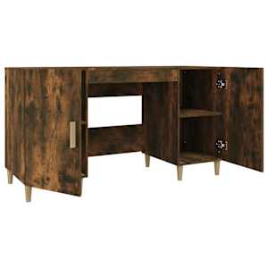 Psací stůl kouřový dub 140 x 50 x 75 cm kompozitní dřevo - obrázek 7