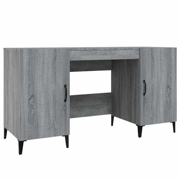 vidaXL kirjutuslaud, hall Sonoma tamm, 140x50x75 cm, tehispuit