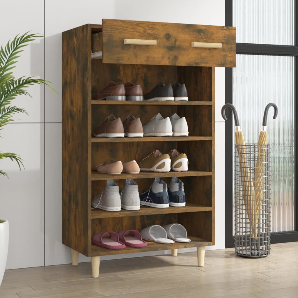 Spintelė batams, dūminio ąžuolo, 60x35x105cm, apdirbta mediena | Stepinfit