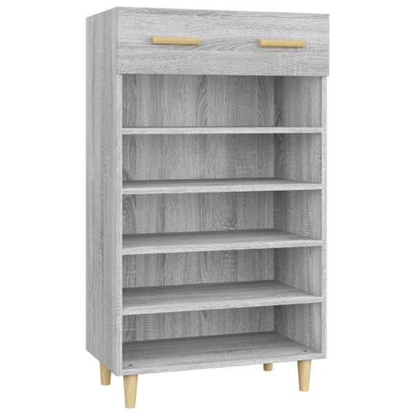 vidaXL jalatsikapp, hall Sonoma tamm, 60 x 35 x 105 cm, tehispuit