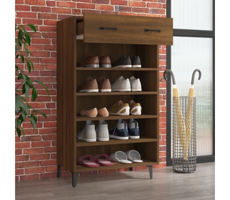vidaXL Spintelė batams, ruda ąžuolo, 60x35x105cm, apdirbta mediena