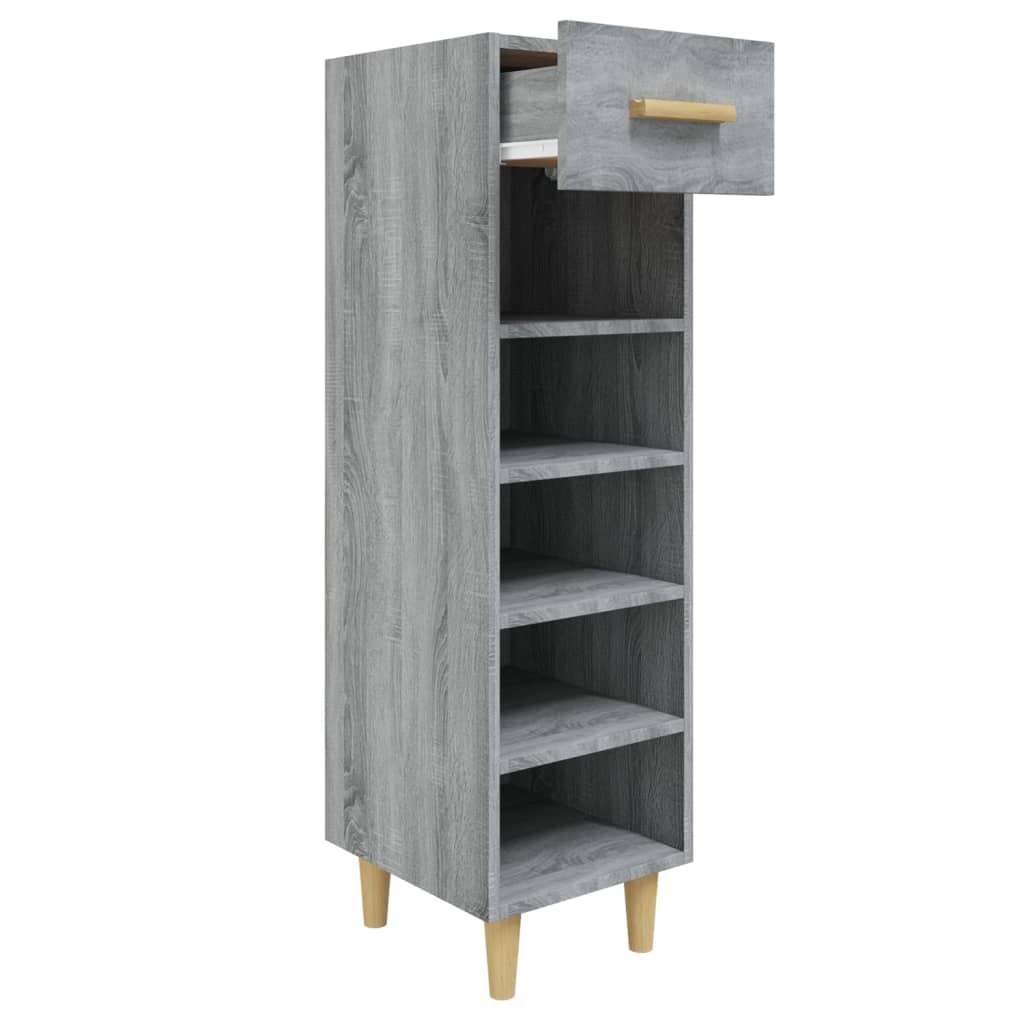 vidaXL Pantofar, gri sonoma, 30x35x105 cm, lemn compozit