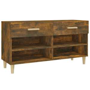 Botník kouřový dub 102 x 35 x 55 cm kompozitní dřevo - obrázek 2