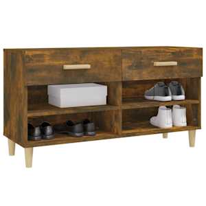 Botník kouřový dub 102 x 35 x 55 cm kompozitní dřevo - obrázek 4