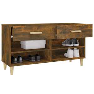 Botník kouřový dub 102 x 35 x 55 cm kompozitní dřevo - obrázek 5