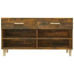 Botník kouřový dub 102 x 35 x 55 cm kompozitní dřevo - obrázek 6