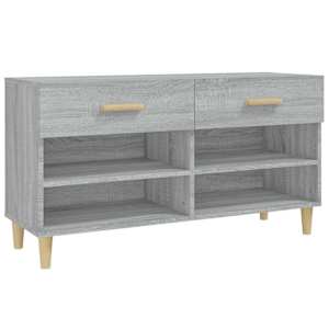 vidaXL kingakapp, hall Sonoma tamm, 102 x 35 x 55 cm, tehispuit