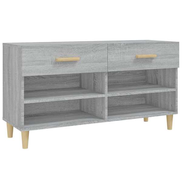 vidaXL kingakapp, hall Sonoma tamm, 102 x 35 x 55 cm, tehispuit