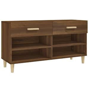 Botník hnědý dub 102 x 35 x 55 cm kompozitní dřevo - obrázek 2