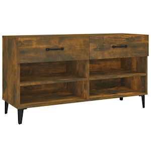 Botník kouřový dub 102 x 35 x 55 cm kompozitní dřevo - obrázek 2