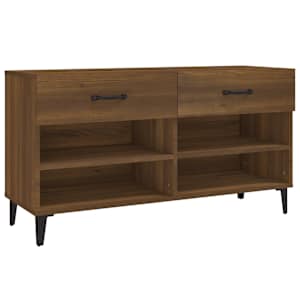 Botník hnědý dub 102 x 35 x 55 cm kompozitní dřevo - obrázek 2