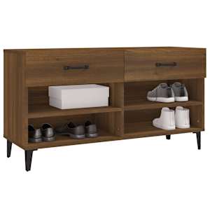 Botník hnědý dub 102 x 35 x 55 cm kompozitní dřevo - obrázek 4