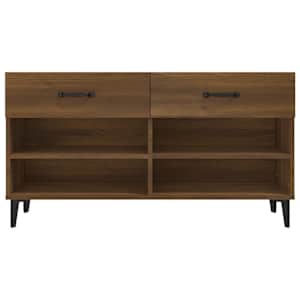 Botník hnědý dub 102 x 35 x 55 cm kompozitní dřevo - obrázek 6