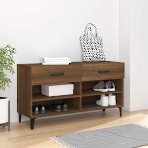 Botník hnědý dub 102 x 35 x 55 cm kompozitní dřevo - obrázek 1