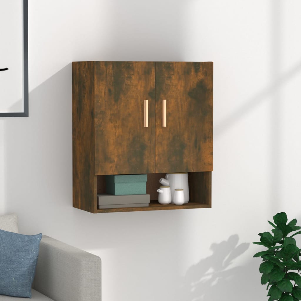 vida XL Wandschrank Räuchereiche 60x 31x 70 cm Holzwerkstoff