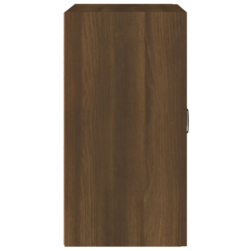 barna tölgyszínű szerelt fa faliszekrény 60 x 31 x 60 cm