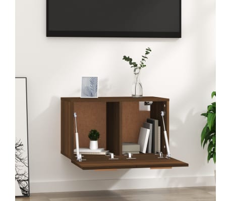 vidaXL Dulap de perete, stejar maro, 60x36,5x35 cm, lemn prelucrat