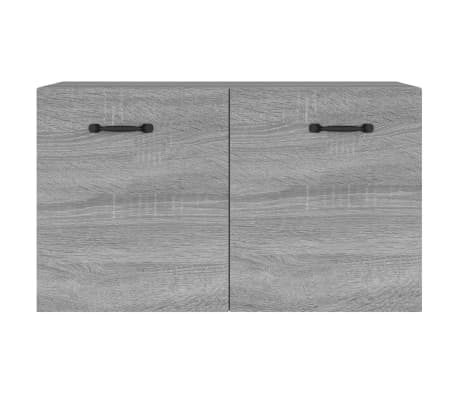 vidaXL Wandschrank Grau Sonoma 60x36,5x35 cm Holzwerkstoff