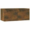 vidaXL seinakapp, suitsutatud tamm, 80 x 36,5 x 35 cm, tehispuit