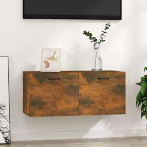 Nástěnná skříňka kouřový dub 80 x 35 x 36,5 cm kompozitní dřevo - obrázek 1