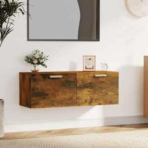 Nástěnná skříňka kouřový dub 100x36,5x35 cm kompozitní dřevo - obrázek 1