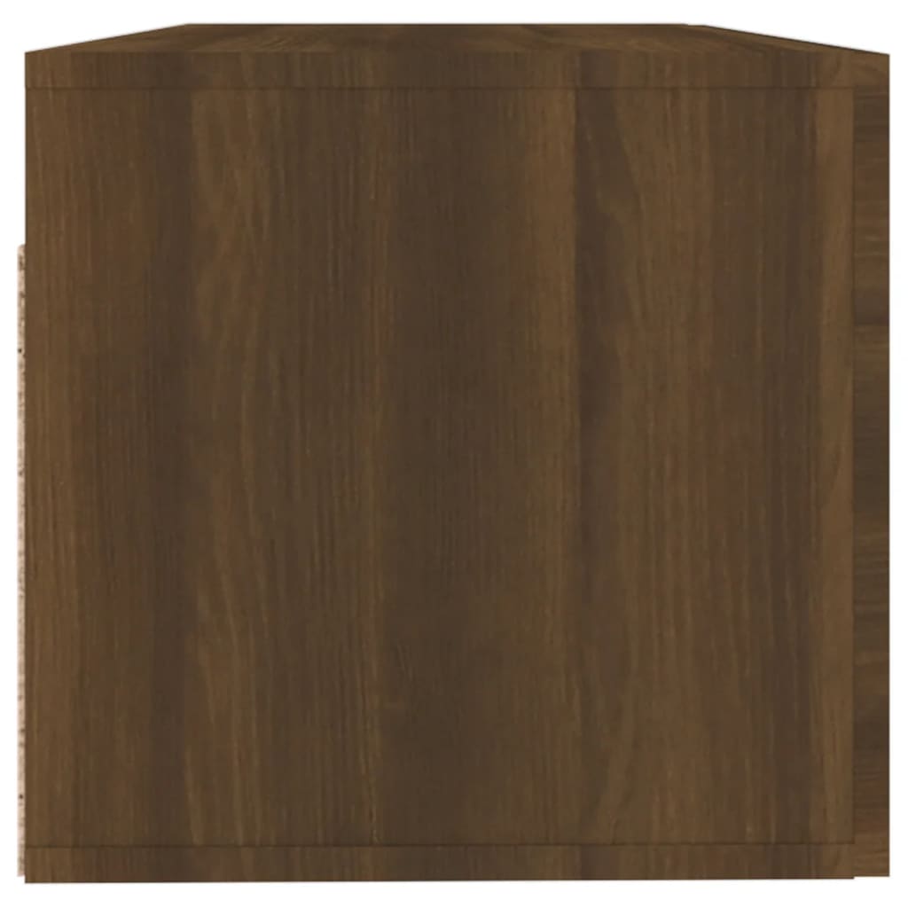  Nástenná skrinka hnedý dub 100x36,5x35 cm spracované drevo
