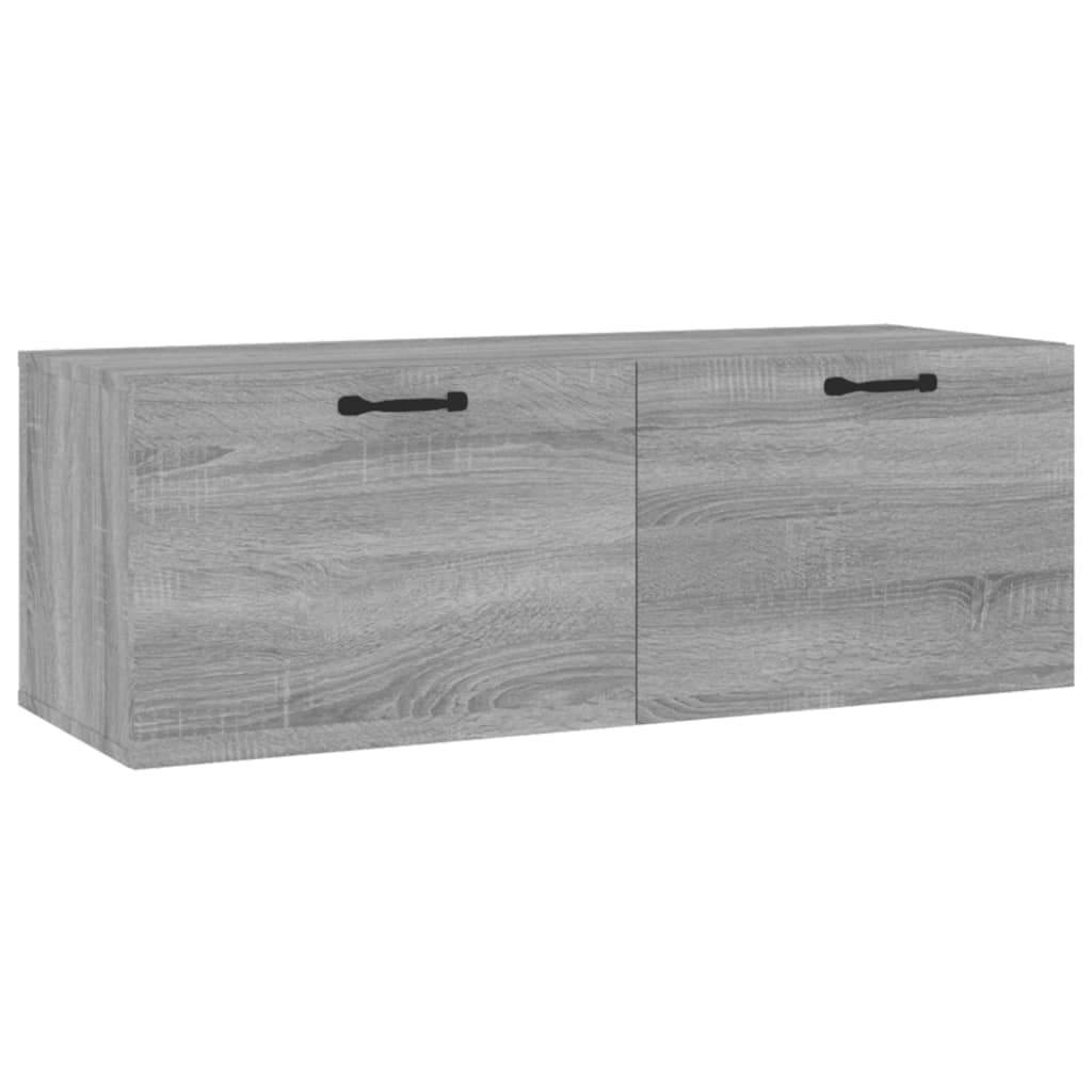 Dulap de perete, gri sonoma, 100x36,5x35 cm, lemn prelucrat