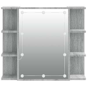 Zrcadlová skříňka s LED šedá sonoma 70 x 16,5 x 60 cm - obrázek 8