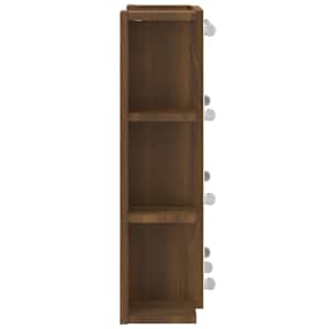 Zrcadlová skříňka s LED hnědý dub 70 x 16,5 x 60 cm - obrázek 9