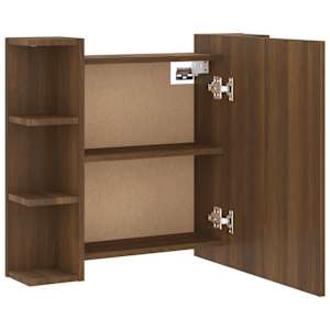 Zrcadlová skříňka s LED hnědý dub 70 x 16,5 x 60 cm - obrázek 11