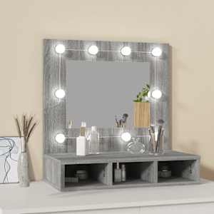 Zrcadlová skříňka s LED šedá sonoma 60 x 31,5 x 62 cm - obrázek 3