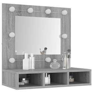 Zrcadlová skříňka s LED šedá sonoma 60 x 31,5 x 62 cm - obrázek 12