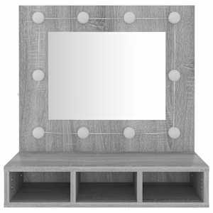 Zrcadlová skříňka s LED šedá sonoma 60 x 31,5 x 62 cm - obrázek 5