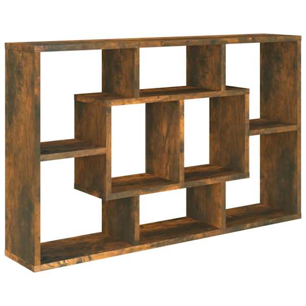 vidaXL seinariiul, suitsutatud tamm, 85x16x52,5 cm, tehispuit