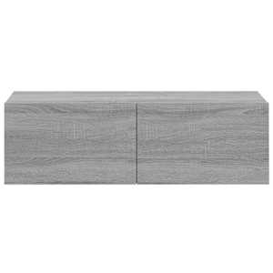 Nástěnné TV skříňky 2 ks šedé sonoma 100 x 30 x 30 cm kompozit - obrázek 6