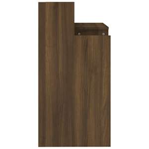 Psací stůl s LED světly hnědý dub 97x45x90 cm kompozitní dřevo - obrázek 9