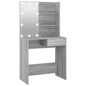 Toaletní stolek s LED šedý sonoma 74,5 x 40 x 141 cm - obrázek 2