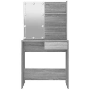 Toaletní stolek s LED šedý sonoma 74,5 x 40 x 141 cm - obrázek 5